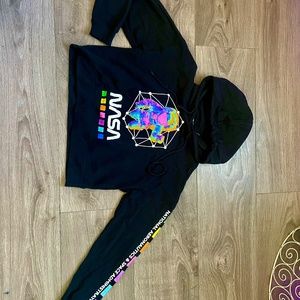 NASA Cropped Hoodie